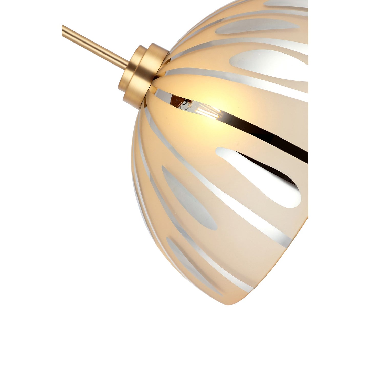 Varaluz Chroman Empire 1Lt 16"W Dome Pendant, Satin Gold