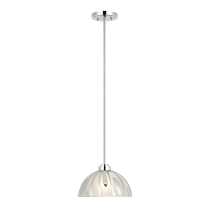 Varaluz Chroman Empire 1Lt 10"W Dome Pendant, Chrome