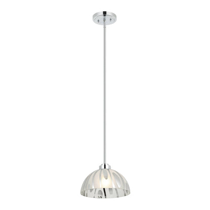 Varaluz Chroman Empire 1Lt 10"W Dome Pendant, Chrome