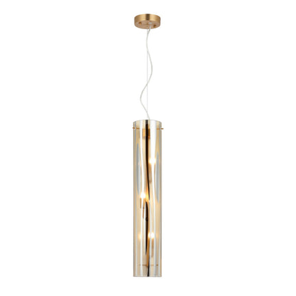 Varaluz Chroman Empire 3Lt Pendant, Satin Gold/Two-Layer Satin Gold
