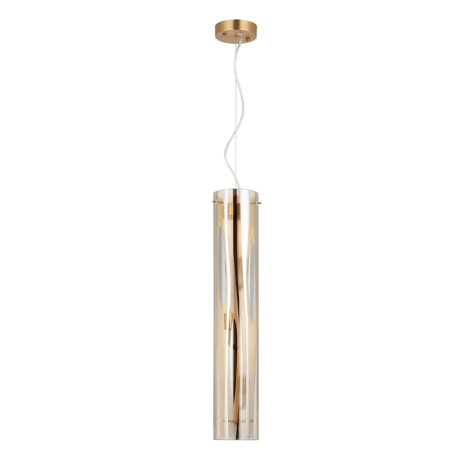 Varaluz Chroman Empire 3Lt Pendant, Satin Gold/Two-Layer Satin Gold