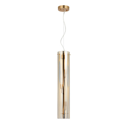 Varaluz Chroman Empire 3Lt Pendant, Satin Gold/Two-Layer Satin Gold