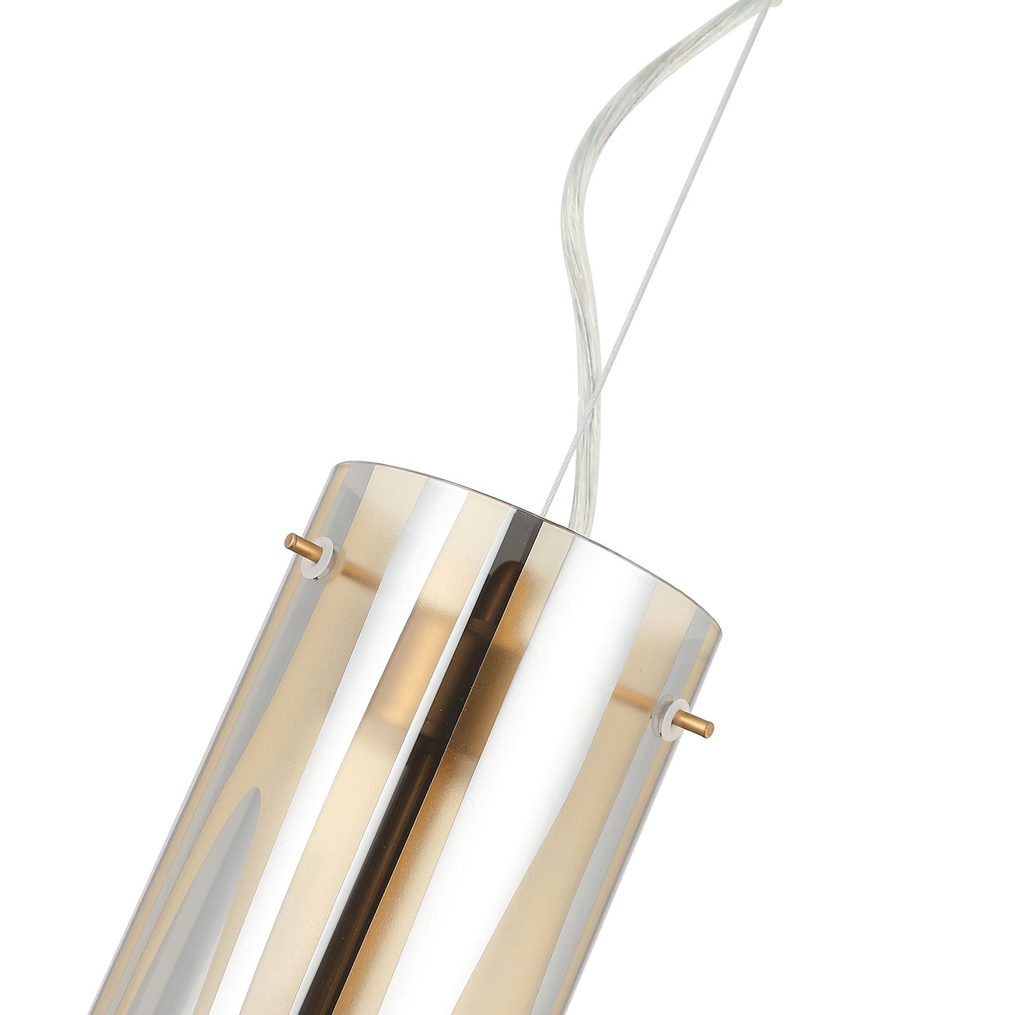 Varaluz Chroman Empire 3Lt Pendant, Satin Gold/Two-Layer Satin Gold