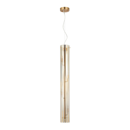 Varaluz Chroman Empire 4Lt Pendant, Satin Gold/Two-Layer Satin Gold
