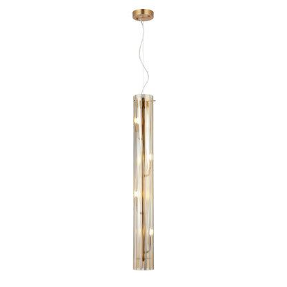 Varaluz Chroman Empire 4Lt Pendant, Satin Gold/Two-Layer Satin Gold