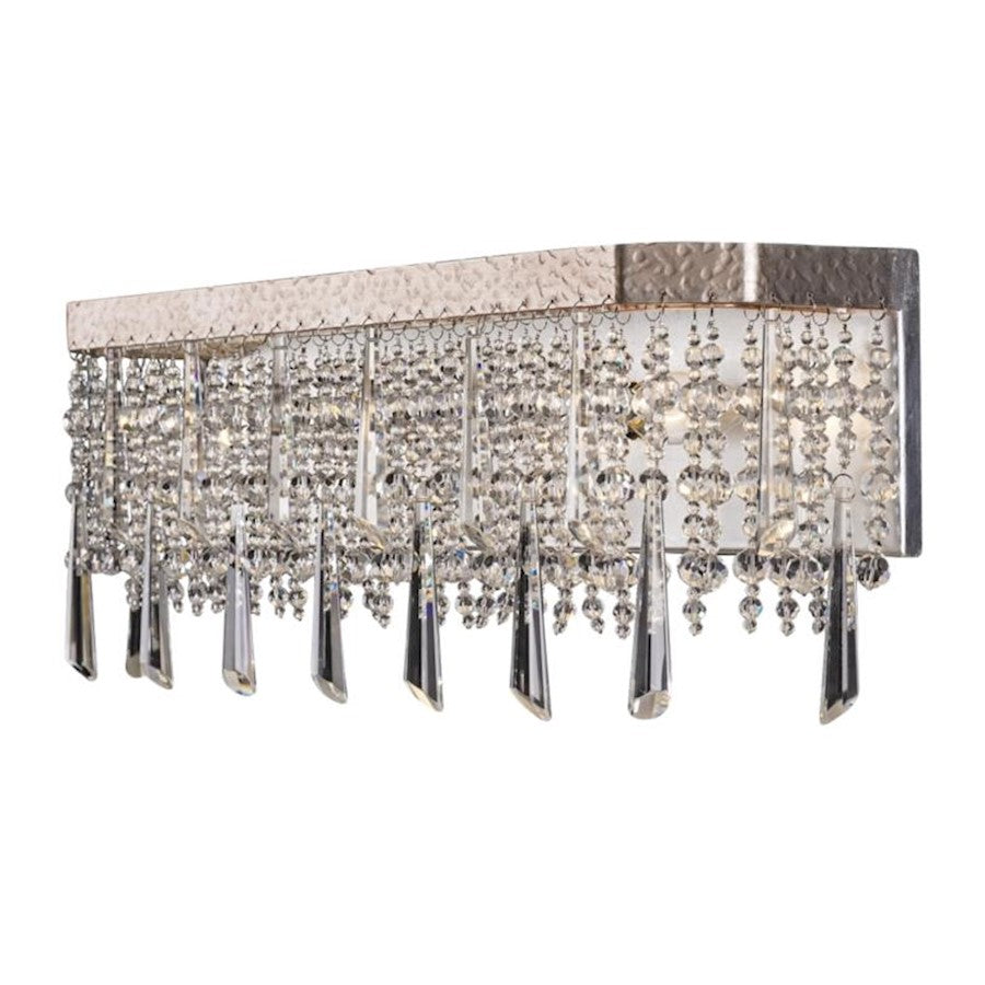 3 Light Bathroom Vanity Light, Silver