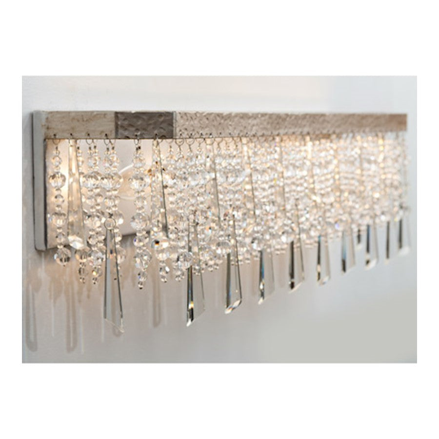 4 Light Bathroom Vanity Light, Transcend Silver