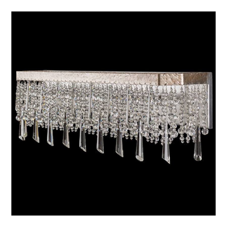4 Light Bathroom Vanity Light, Transcend Silver