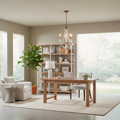 Varaluz Barcelona 3 Light Chandelier, Brass Kisser