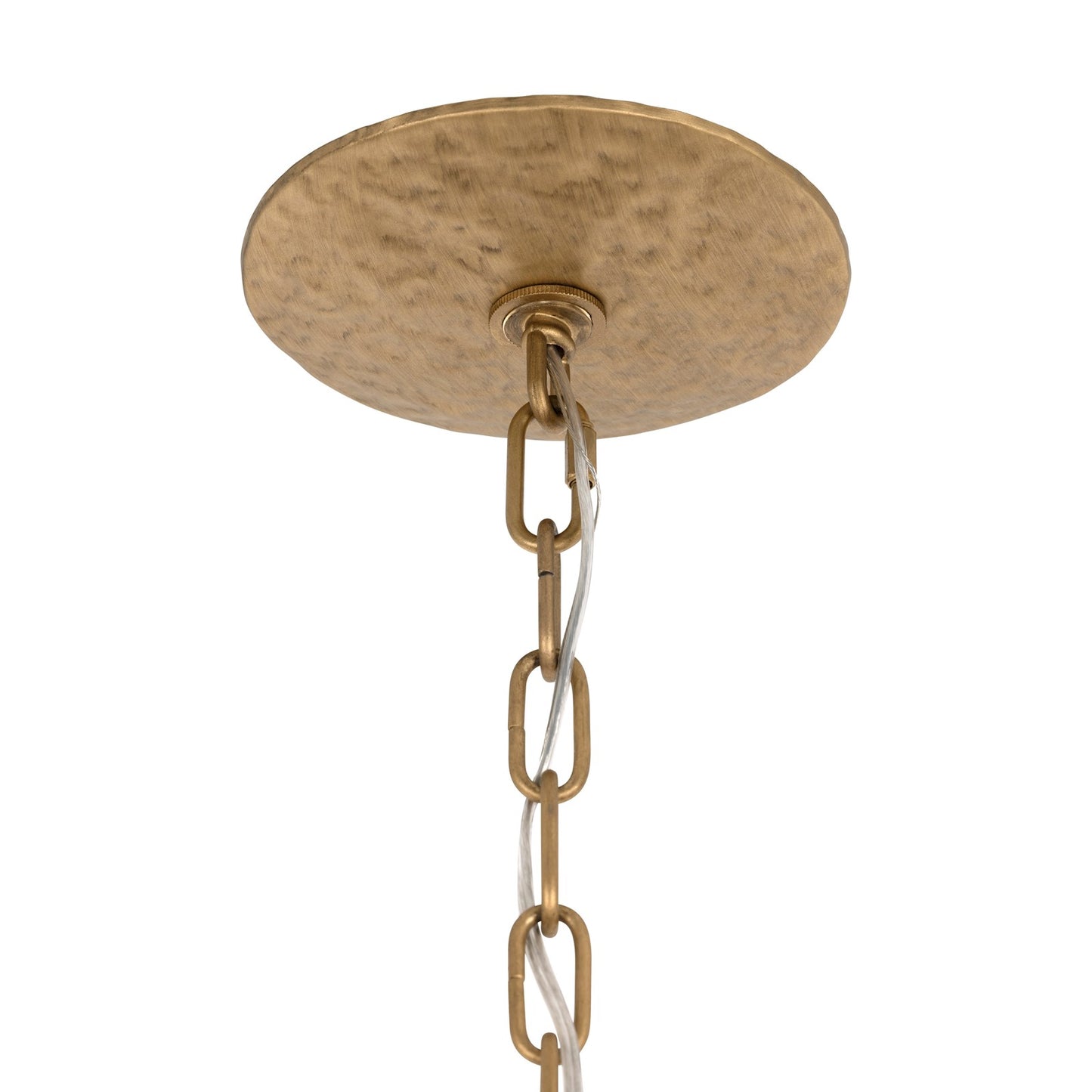 Varaluz Barcelona 6 Light Chandelier, Brass Kisser