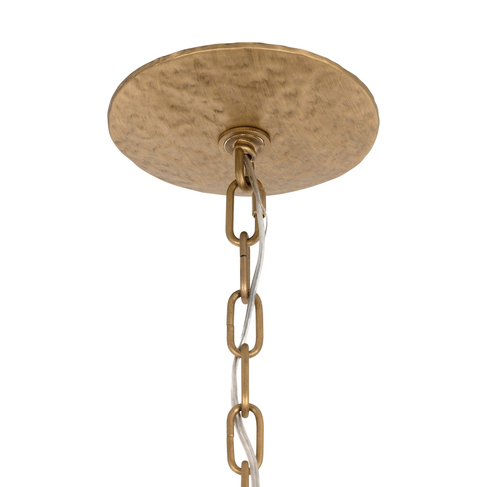 Varaluz Barcelona 6 Light Chandelier, Brass Kisser