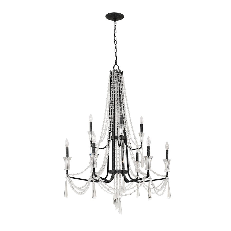 Barcelona Crystal Chandelier, Onyx