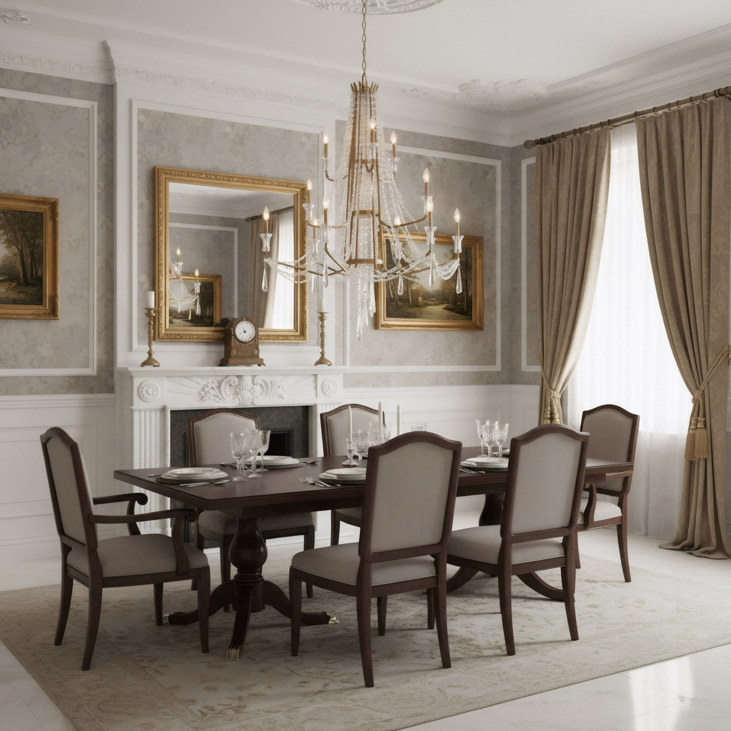 Varaluz Barcelona 12 Light Chandelier, Brass Kisser