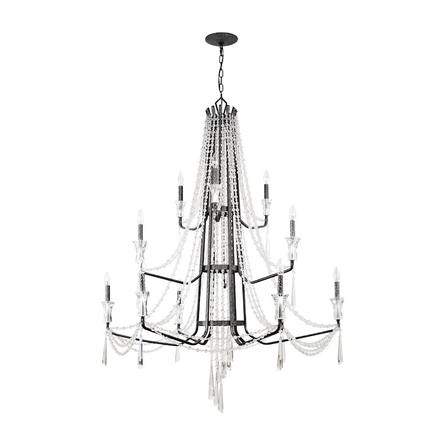 Barcelona Crystal Chandelier, Onyx