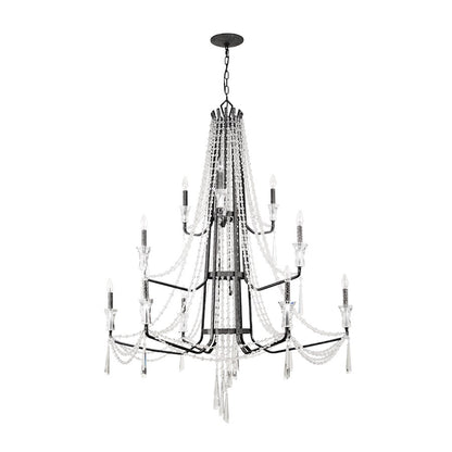 Barcelona Crystal Chandelier, Onyx