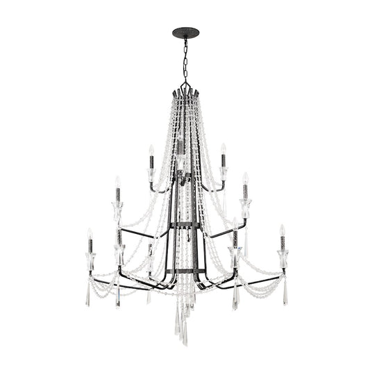 Barcelona Crystal Chandelier, Onyx