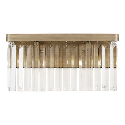 2 Light Bathroom Vanity Light, Havana Gold