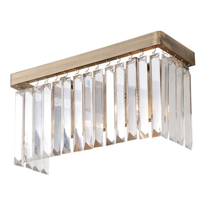 2 Light Bathroom Vanity Light, Havana Gold
