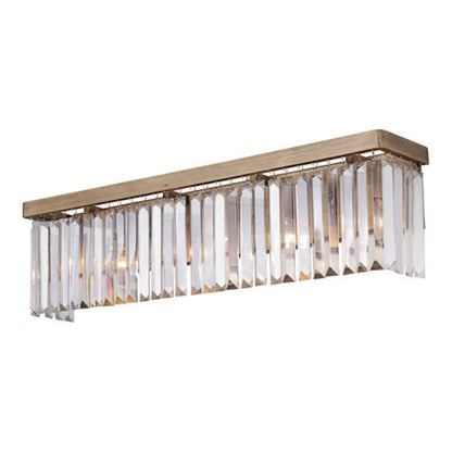 4 Light Bathroom Vanity Light, Havana Gold