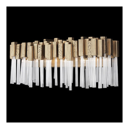 2 Light Bathroom Vanity Light, Havana Gold