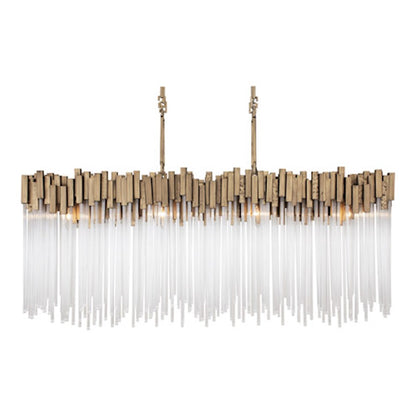 8 Light Linear, Havana Gold
