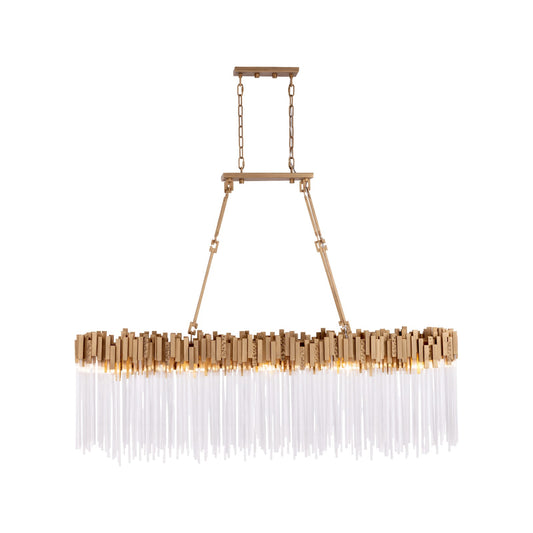Varaluz Matrix 10 Light Pendant, Havana Gold