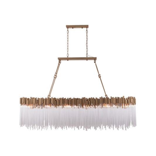 Varaluz Matrix 12 Light Pendant, Havana Gold