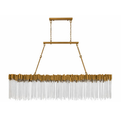 Varaluz Matrix 12 Light Pendant, Havana Gold