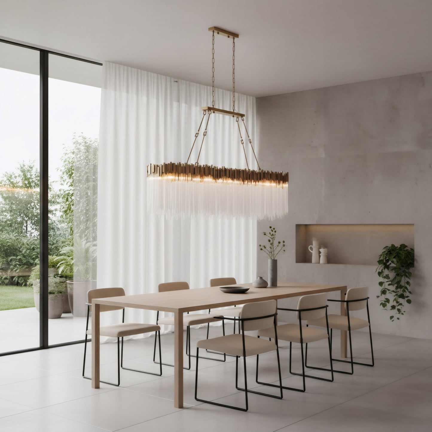 Varaluz Matrix 12 Light Pendant, Havana Gold