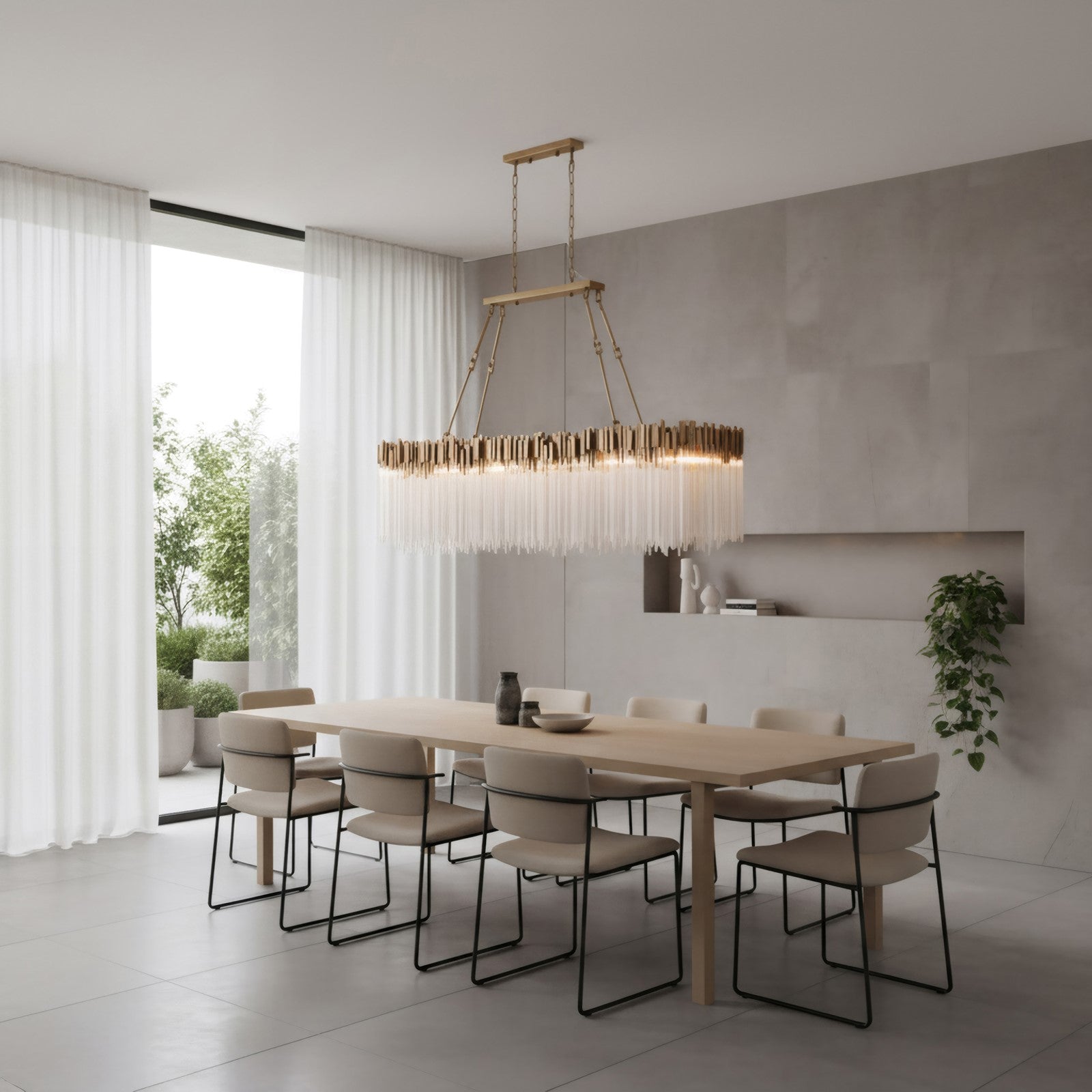 Varaluz Matrix 12 Light Pendant, Havana Gold
