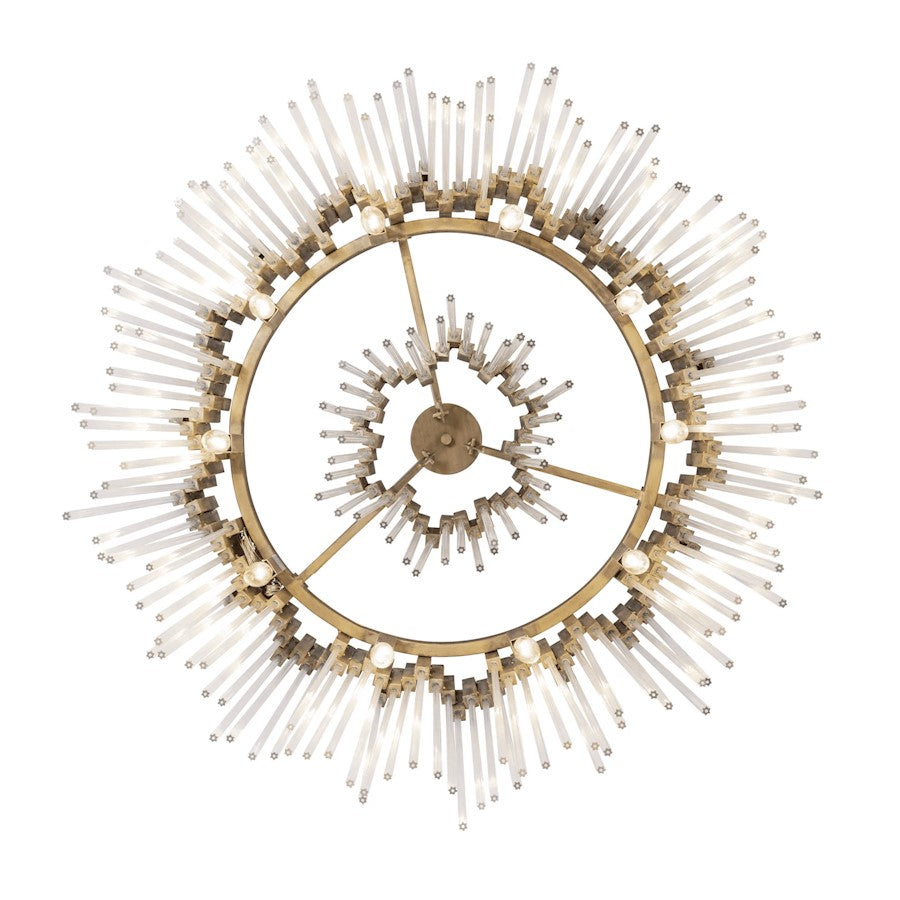 Varaluz Matrix 12 Light Pendant, Havana Gold - 309P12HG
