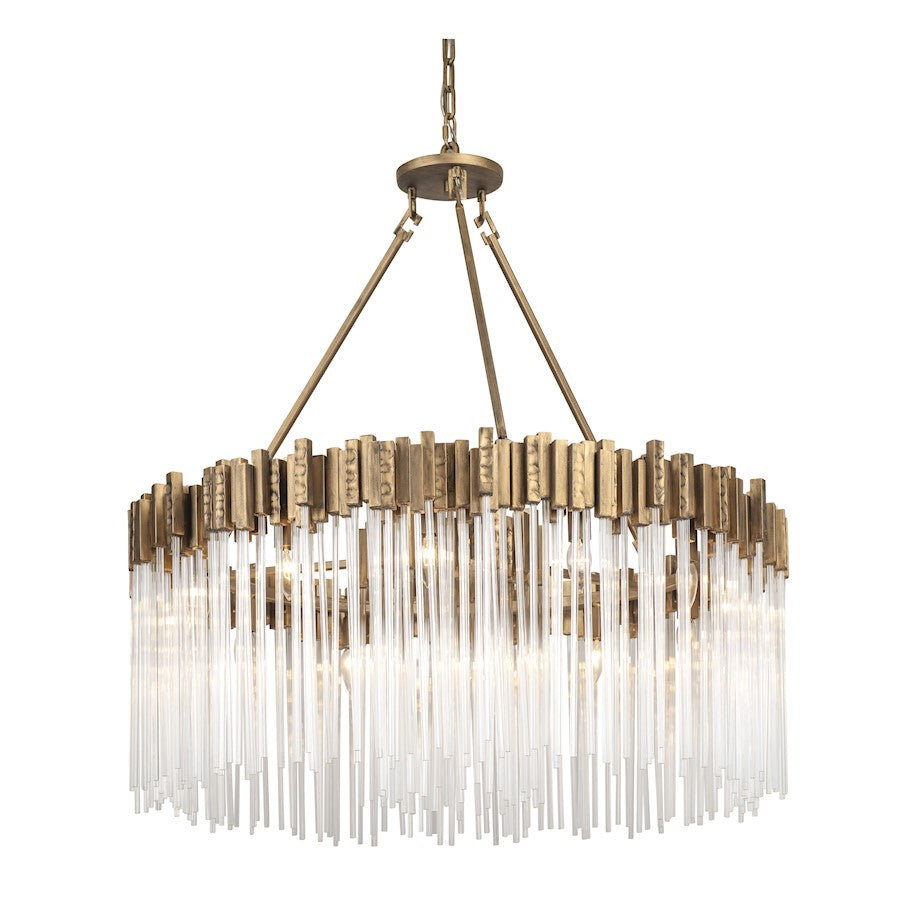 Varaluz Matrix 12 Light Pendant, Havana Gold - 309P12HG