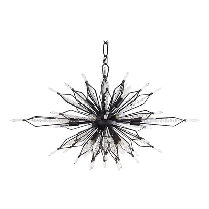 Oval Linear Pendant, Carbon
