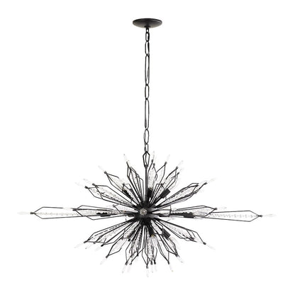 Oval Linear Pendant, Carbon