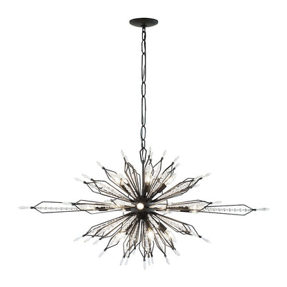 Oval Linear Pendant, Carbon