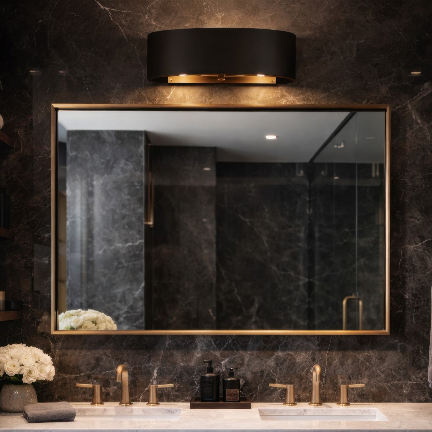 Varaluz Cannery 2Lt Bath/Vanity, Dark Bronze/French Gold/Ombre