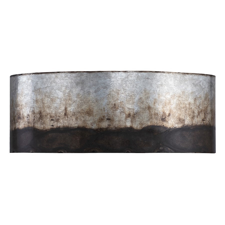 2 Light Bathroom Vanity Light, Ombre Galvanized