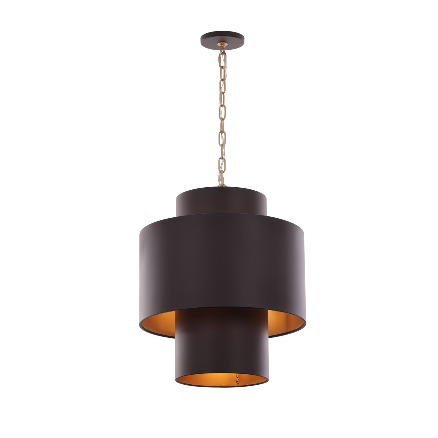 Varaluz Cannery 4Lt Tall Pendant, Dark Bronze/French Gold/Ombre