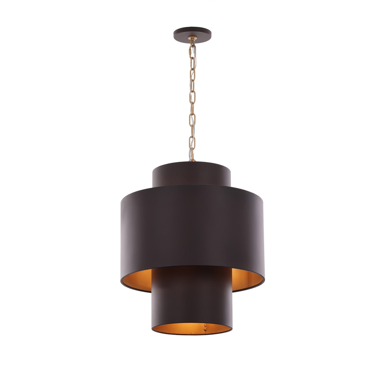 Varaluz Cannery 4Lt Tall Pendant, Dark Bronze/French Gold/Ombre