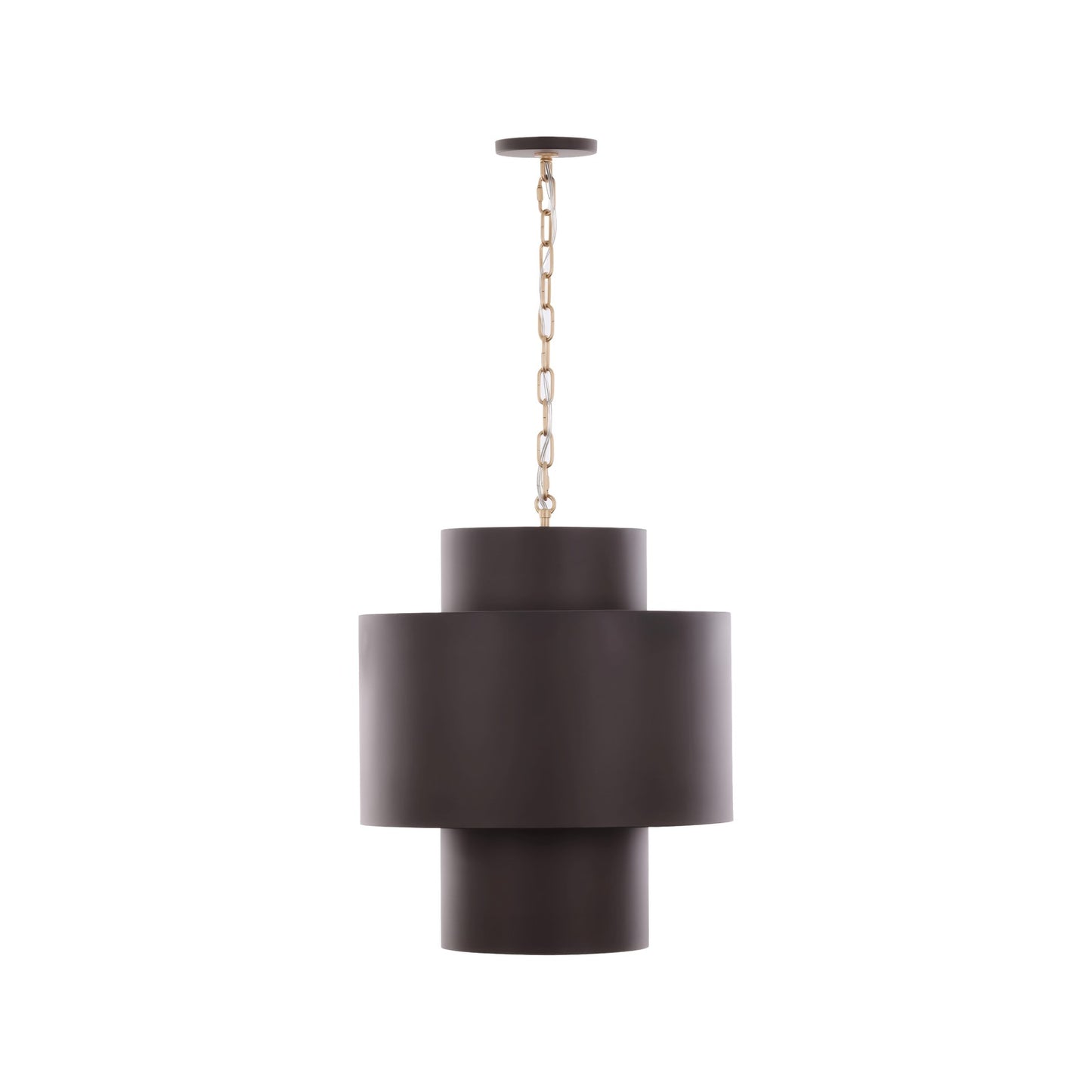 Varaluz Cannery 4Lt Tall Pendant, Dark Bronze/French Gold/Ombre
