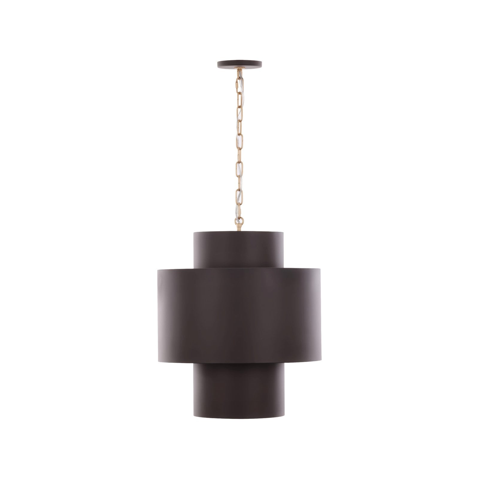 Varaluz Cannery 4Lt Tall Pendant, Dark Bronze/French Gold/Ombre