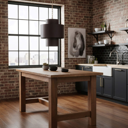 Varaluz Cannery 4Lt Tall Pendant, Dark Bronze/French Gold/Ombre