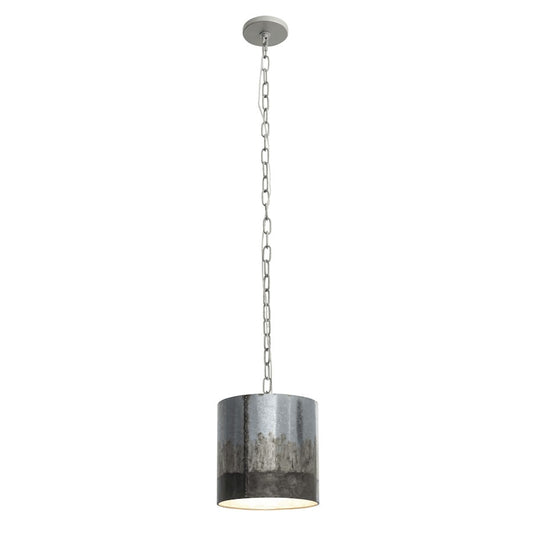 1 Light Mini Pendant, Ombre Galvanized