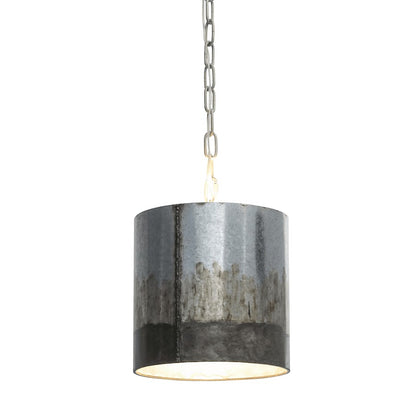1 Light Mini Pendant, Ombre Galvanized