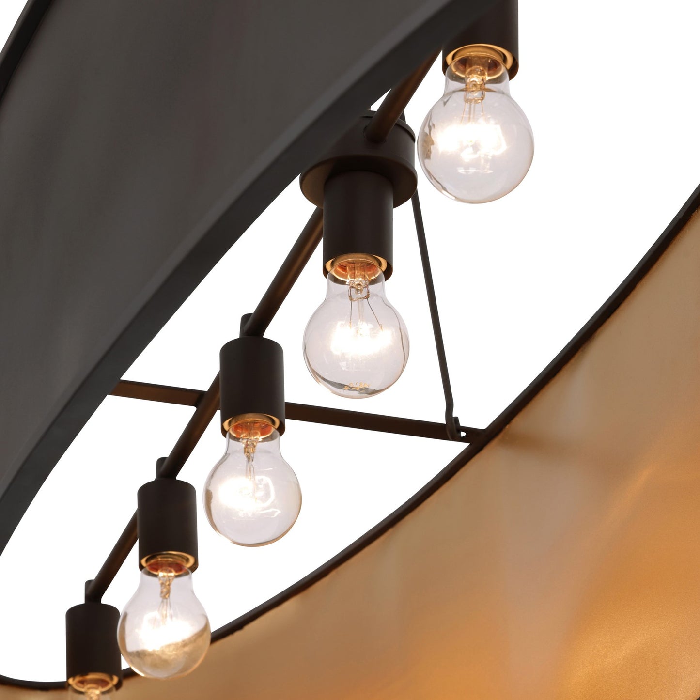 Varaluz Cannery 5Lt 48" Pendant, Dark Bronze/French Gold/Ombre