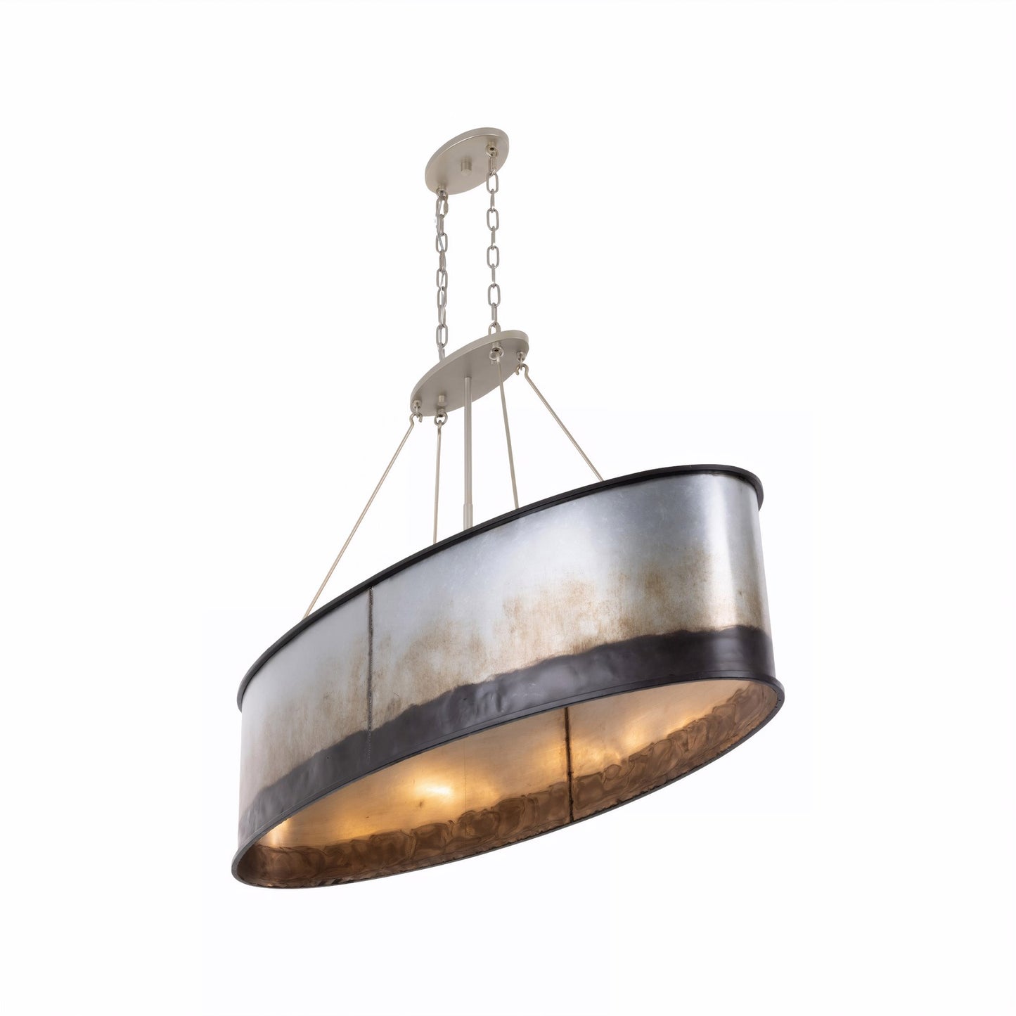 Varaluz Cannery 5Lt 48" Pendant, Ombre Galvanized/Ombre Galvanized