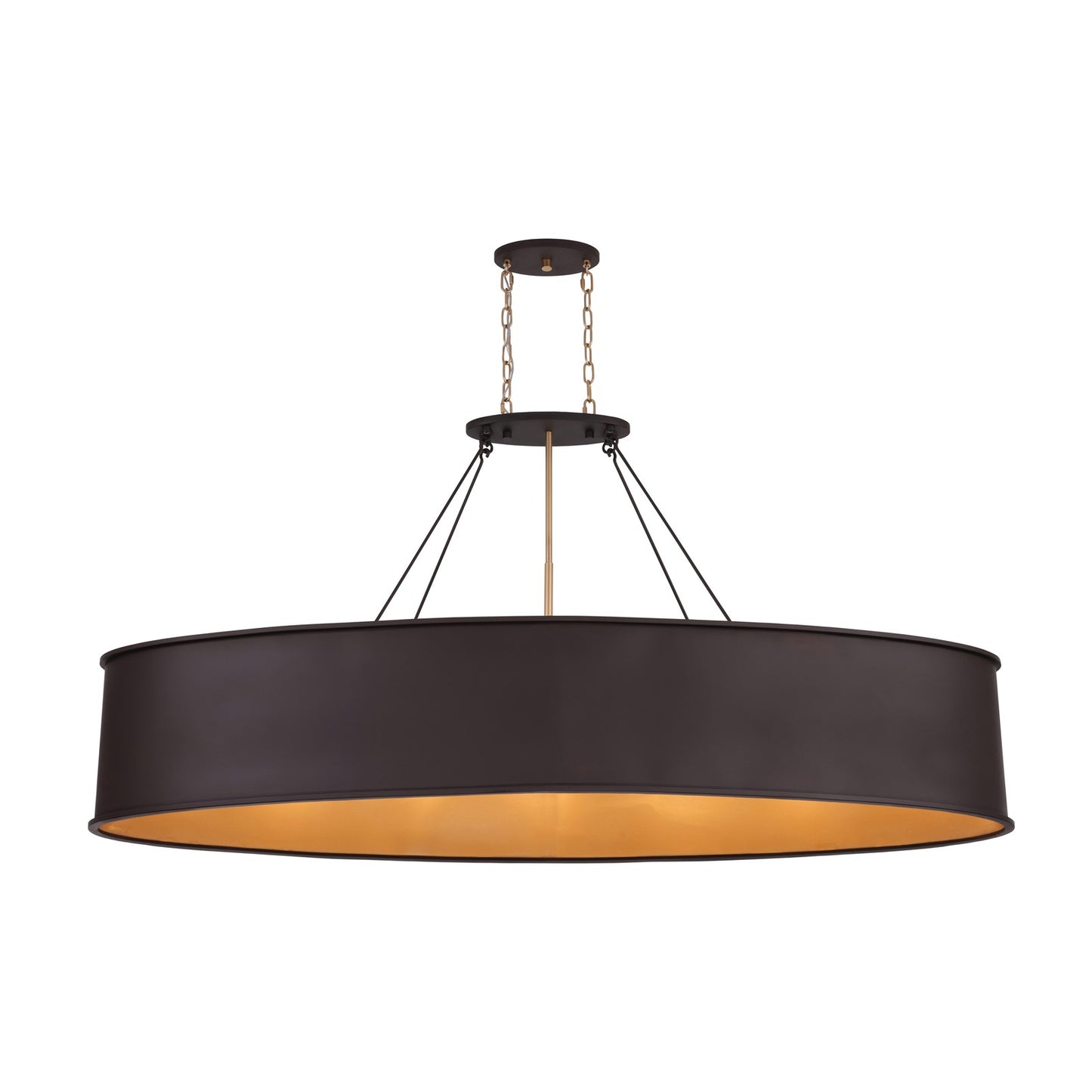 Varaluz Cannery 7Lt Pendant, Dark Bronze/French Gold/Ombre