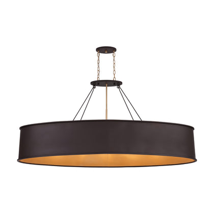 Varaluz Cannery 7Lt Pendant, Dark Bronze/French Gold/Ombre
