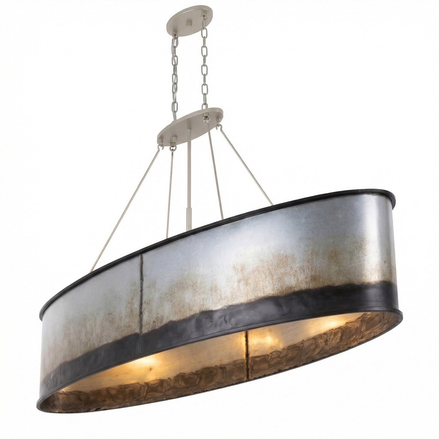 Varaluz Cannery 7 Light Pendant, Ombre Galvanized/Ombre Galvanized