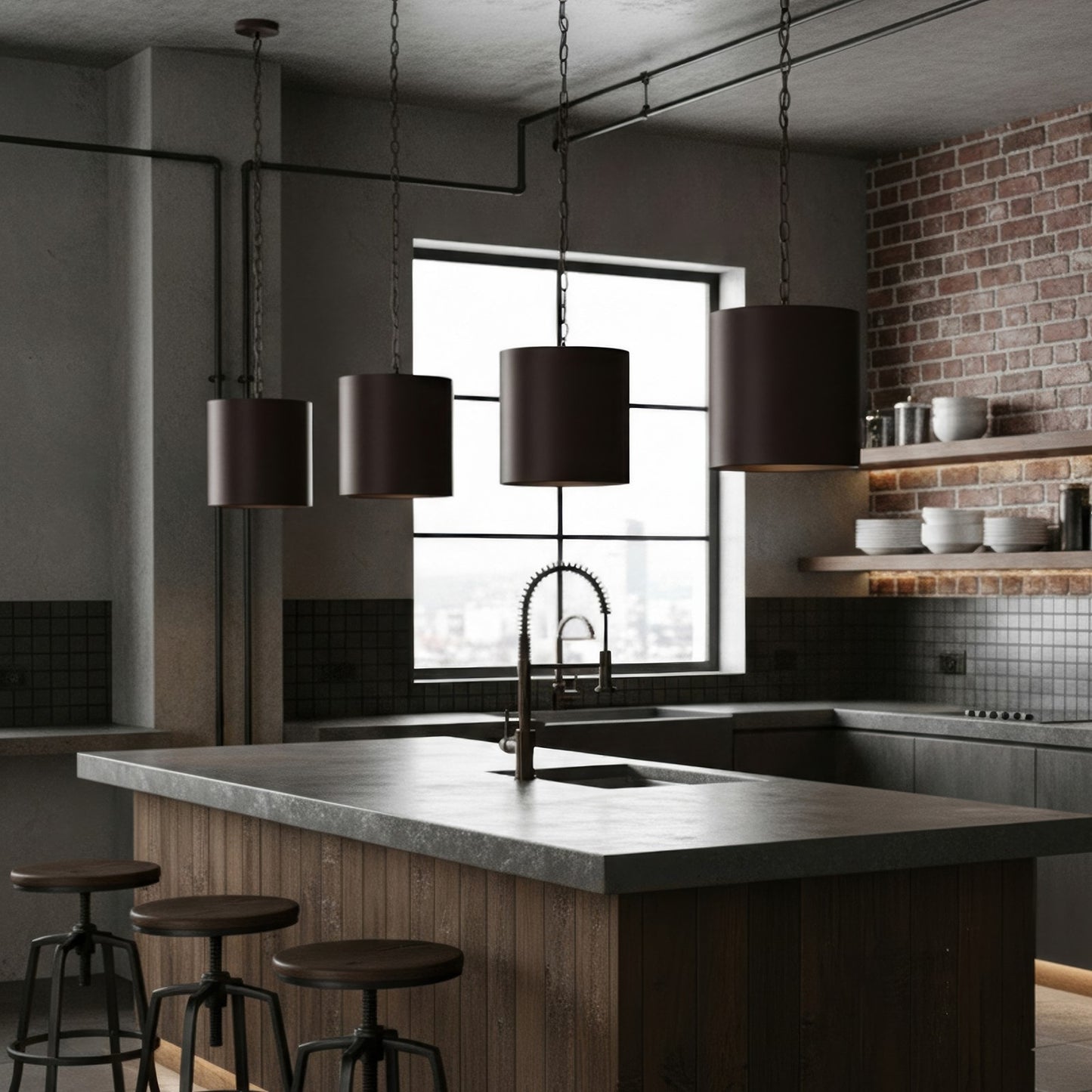 Varaluz Cannery 2Lt Pendant, Dark Bronze/French Gold/Ombre